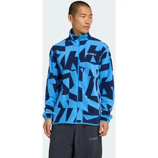 adidas Terrex Multi Printed Fleecejacke Blau L