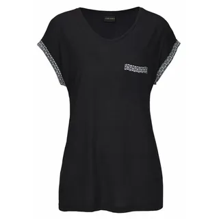 LASCANA Damen Shorty schwarz-gemustert Gr.36/38