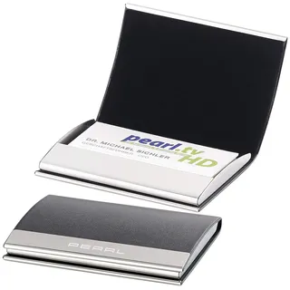 Pearl RFID Kartenetui: 2er-Set elegante Visitenkarten- & Kreditkarten-Etuis, Magnetverschluss (Kreditkarten-Etui, Visiten- und Kreditkarten-Etui, Visitenkarte)