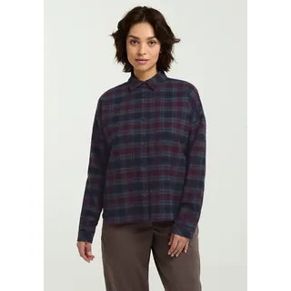 Jack Wolfskin Baja FLANNEL SHIRT W", Damen, L (42/44), check, dark navy