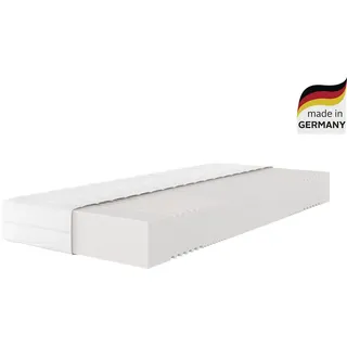 Komfortschaummatratze »Lasse«, 21 cm cm hoch, Raumgewicht: 32 kg/m3, (1 St.), in 3 Härtegraden erhältlich, hochwertiger und waschbarer Matratzenbezug, weiß,
