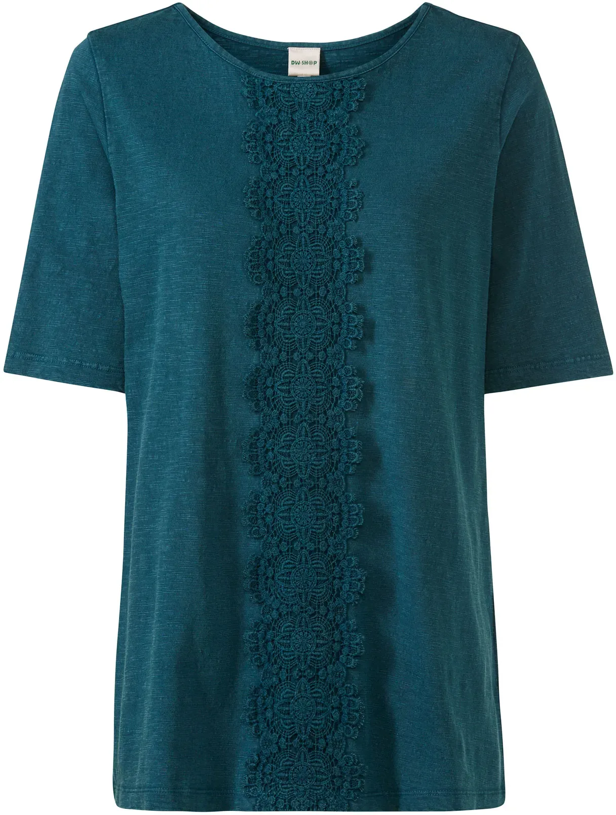 Baumwoll-Shirt, petrol, 40/42
