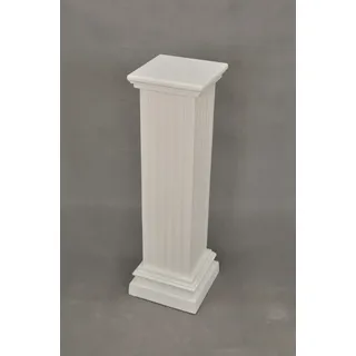 Podest Säule Ägyptisch Blumenständer Antik Stil 85 cm Weiß Standsäule