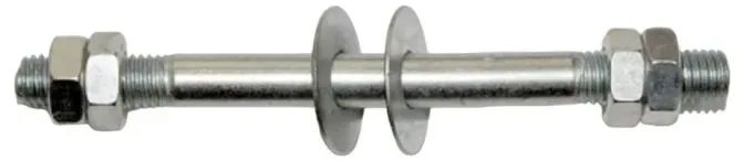 TAMS® Achse für Vollgummi Schubkarrenrad