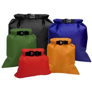 LuxusKollektion Drybag 5er Set wasserdichte Aufbewahrungsbeutel 1,5/2,5/3,5/4,5/6L Outdoor bunt