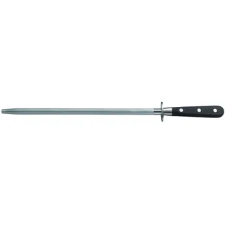 METRO Professional Universal Wetzstahl, Edelstahl, 30 cm, Griff mit Niete, schwarz
