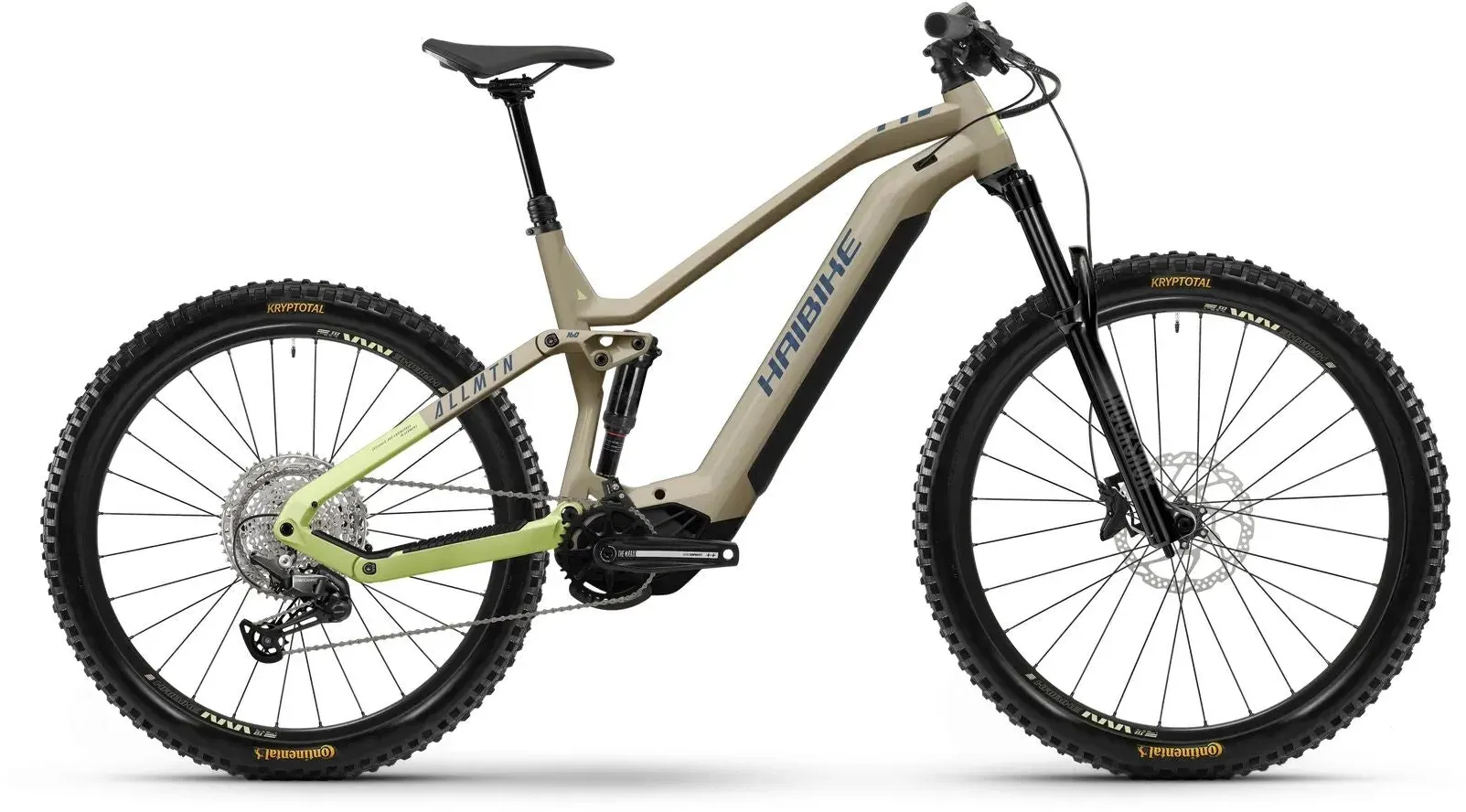 Haibike AllMTN 3 i720 Wh coffee/green/blue glänzend 2025 L