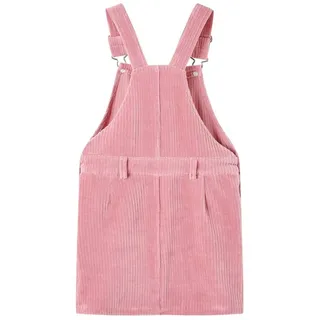 vidaXL Kinder-Latzkleid Cord Hellrosa 116