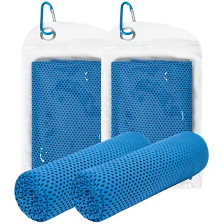 Yoimira Kühltuch, Als Cooling Towel, Kühlendes Handtuch 2er Set, Kühlhandtuch für Sport & Fitness, kühltücher für Gym Laufen Yoga Golf Tennis Camping Reisen