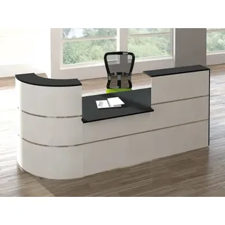 Theke Weiß Anthrazit Kerkmann Cento 3-teilig
