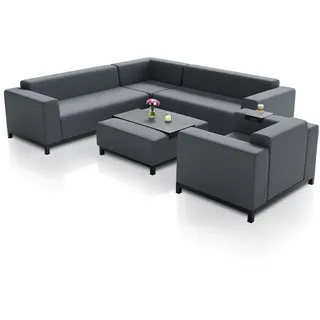 Juskys Sorano Lounge- Set 8-tlg.  Anthrazit