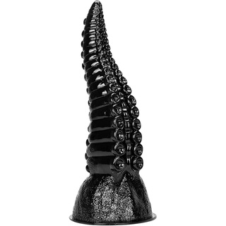 35.5cm XXL Riesiger Tentakel Dildo Anal Plug 2 Farben Mit Starkem Saugnapf Realistischer Dildo Weiches Silikon Dildo Analexpander Butt Plug Vagina Anal Mastubrator Sexspielzeug,35.5cm,Black