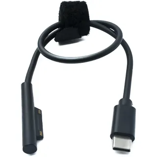 system-s USB 3.1 Kabel 30 cm Ladekabel für Microsoft Surface in Schwarz