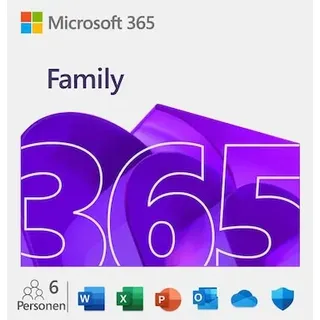 Microsoft 365 Family (Office-Apps inkl. Copilot-KI und 6 TB Cloudspeicher) ESD + PKC