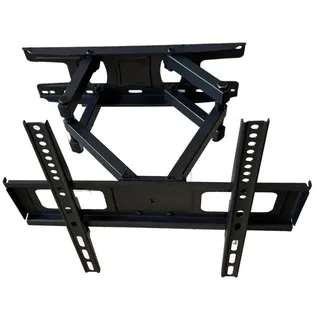 LudwigLacke Verstellbare TV-Wandhalterung, Neigungswinkel -12° bis +8°, Schwenkbar 120°, Drehbar ±3°, Tragkraft 45 kg, Abstand zur Wand 60-370 mm, für 23"-60" Bildschirme, VESA 400x400 mm