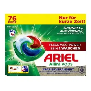 Ariel UNIVERSAL+ Allin1 PODS Waschmittel Caps, 76 St.