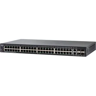 Cisco SF350-48 10/100-PoE-Managed Switch mit 48 Ports (SF350-48-K9-EU)