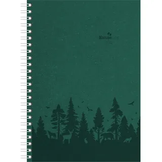 Neumann Wochenplaner Nature Line Forest 2026 - Taschen-Kalender A5 - 1 Woche 2 Seiten - Ringbindung - 128 Seiten - Umwelt-Kalender - mit Hardcover - Alpha Edition