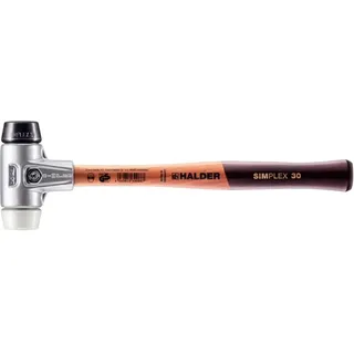 Halder Simplex Schonhammer, / Superplastik; mit Aluminiumgehäuse und hochwertigem Holzstiel | D=30 mm | 3127.030