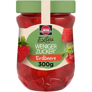 Schwartau Extra Weniger Zucker Erdbeere, 300g