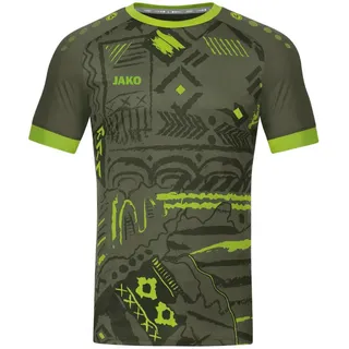JAKO Tropicana Trikot Herren 231 - khaki/neongrün XL