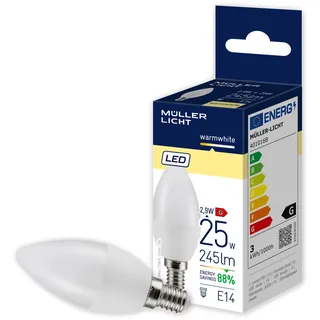 Müller-Licht 401016 LED EEK G (A - G) E14, Kerzenform 2.9 W = 25 W Warmweiß