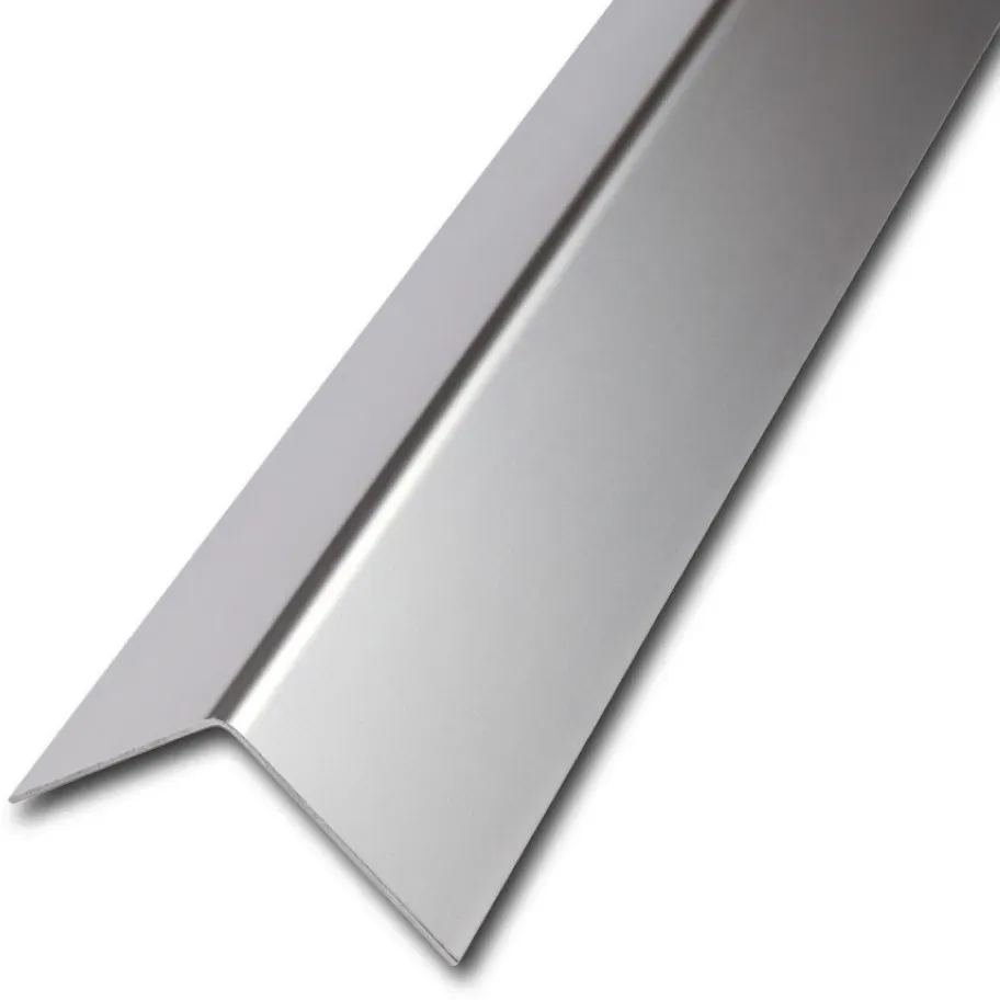 Eckschutzwinkel Edelstahl, Oberfläche MATT/GLATT zum nachträglichen Einbau | 25 x 25 mm