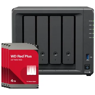 Synology DS423+ NAS System 4-Bay inkl. 4x WD Red Plus