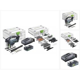 Carvex Psbc 420 Hpc 4,0 Ebi-set Akku Pendelstichsäge 18 V ( 576536 ) 120 Mm Brushless + 1x Akku 4,0 Ah + Ladegerät + Systainer + Zubehör - Festool
