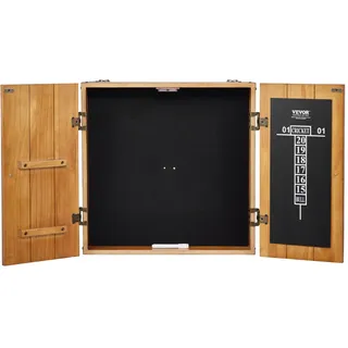 Vevor Dartboard-Schrank-Set aus Massivholz, versteckbarer Schrank in offizieller Größe mit Zubehör für Cricket-Spiele (Dartboard nicht im Lieferumfang enthalten)
