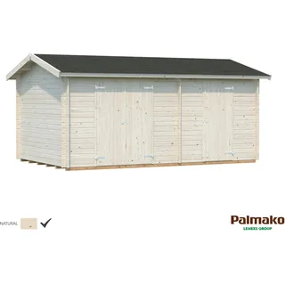 Palmako Jari Holz-Gartenhaus Natur Satteldach Unbehandelt 520 cm x 300 cm