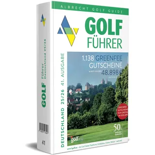 Albrecht Golf Verlag Albrecht Golf Führer Deutschland 25/26 inklusive Greenfee Gutscheinen