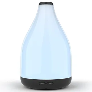KinYiLO Large Aroma Diffuser, 300ml Diffusor für ätherische Öle, Ultraschall Aromatherapie Deffuser, raumduft duftlampe für Zuhause Büro Yoga, Schwarz