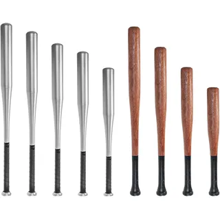 Baseballschläger aus Alu & Holz in 8 Längen & 2 Material von 54-86cm zum auswählen (Aluminium, 76)