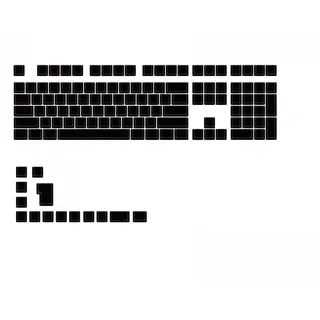 Ducky Blank Black PBT Set Cherry-Profil - 133 Keycaps