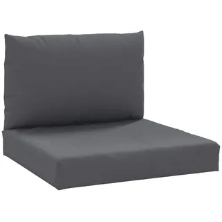 vidaXL Palettenkissen 2-tlg. Anthrazit Oxford-Gewebe