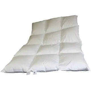 White Sibiria Winterdecke Winterbett Daunendecke Daunenbett 3x4 155x200 cm warm - Weiß