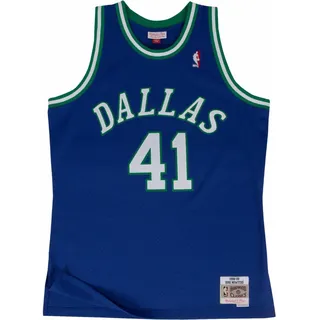 Mitchell & Ness NBA Dallas Mavericks Dirk Nowitzki Trikot blau