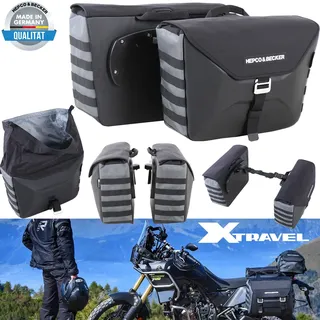 Hepco & Becker Seitentaschensatz Xtravel Schwarz für C-Bow System schwarz