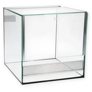 GarPet Glas Terrarium 30x30x30 cm Viviarium Pflanzen Terrarium Reptilien Amphibien Spinnen Glasterrarium mit Alu Belüftung Falltür