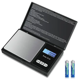 500g/0,01g Taschenwaage,500 x 0.01g Digitale Taschenwaage,Präzisions Mini Küchenwaage, Digitalwaage Feinwaage Goldwaage Münzwaage, Multifunktion für Küche, Tee, Hefe, Kaffee,Schmuck, Kräuter