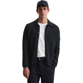 Marc O'Polo regular fit Strickjacke aus reiner Baumwolle, - Marc O'Polo DFB Travel Collection, Dunkelblau, XL