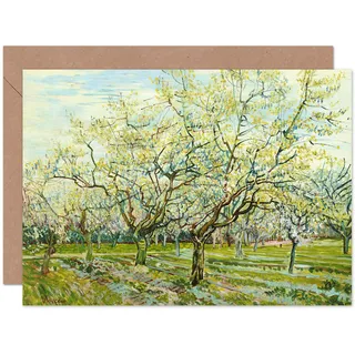 Artery8 Vincent Van Gogh, Weißer Obstgarten Geburtstagskarte