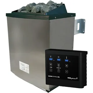 Karibu Saunaofen 9 kW + Steuergerät Easy + 20 kg Steine