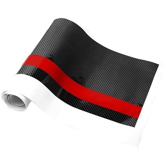 Auto Motorhaube Streifen Aufkleber, Asudaro Auto Aufkleber Vinyl Racing Streifen Aufkleber Motorhaube Deko Folie Sticker Rock Dach Haube Stoßstange Streifen Aufkleber für Auto Dekoration