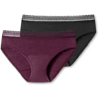 SCHIESSER Damen, 2% Pack Menstruationswäsche/Periodenslip auslaufsicher / Secret Care | 46-48