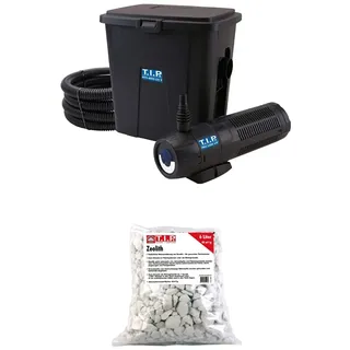 T.I.P. Teichaußenfilter-Set MTS 4000 UV 9 + T.I.P. Teichpflegemittel Zeolith 6 Liter (5,5 Kg) im Beutel, 35047