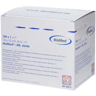 MaiMed Kompres Steriel 10x10cm 100 St Kompressen