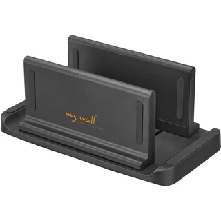 My Wall myWall Halterung für Mini-PC HZ50L, Mini-PC Halterung mit rutschfesten Silikonpads, Halter mit leichtgängigen Schiebemechanismus, Vesa Halterung VESA 75/100 Kompatibel