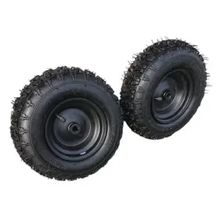 HMParts Komplettrad 2x Felge 6 Zoll hinten schwarz mit Reifen 13x5.00-6 ATV Kinderquad